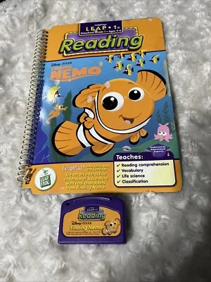 Leap Frog Leap Pad Finding Nemo Book & Cartridge PreK-1st Grade Ages 4-6 Disney - Image 1 of 4