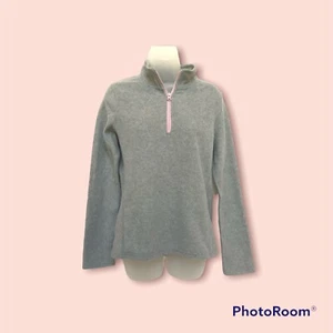 Fleece Pullover Top Size 16 GIRLS Old Navy 1/4 Zip Pullover Classic Grey - Picture 1 of 5