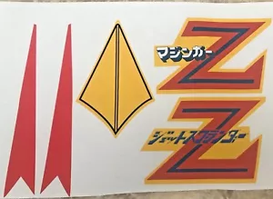 POPY Vintage JUMBO MACHINDER Mazinger Z JET SCRANDER Decal Set - Picture 1 of 1