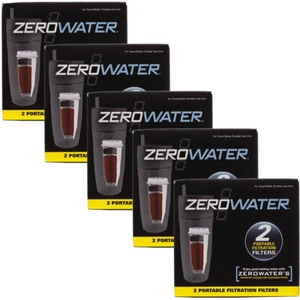5 PAQUETES DE FILTROS DE REPUESTO PORTÁTIL ZEROWATER PAQUETE DOBLE - Imagen 1 de 4