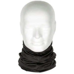 Máscara facial para el cuello Gaiter pasamontañas bufanda bufanda pulsera táctica negra MFH - Imagen 1 de 3