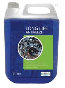 Blue Antifreeze Coolant 5 Litre Ready Mixed Long Life Engine For All Vehicles . - Picture 1 of 1