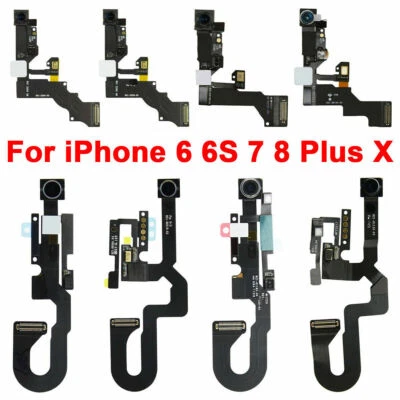 OEM Front Face Camera Proximity Light Sensor Flex Cable For iPhone 6 6S Plus 7 X - Image 1 of 4
