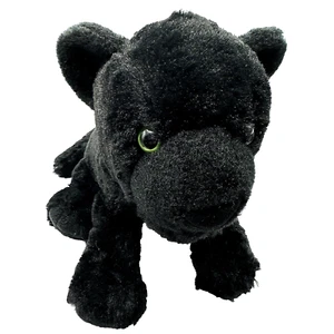 Black Jaguar Panther Realistic Plush Wild Republic Plush with Green Eyes - Picture 1 of 8