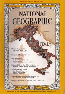 NATIONAL GEOGRAPHIC NOV 1961 ITALY POMPEII USN BALLOON TO SPACE MOHOLE DRILLERS - Imagen 1 de 8