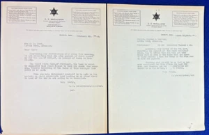 Lote de cartas de quiebra bancaria de la Gran Depresión 1933 Sheriff sin pago vintage - Imagen 1 de 8