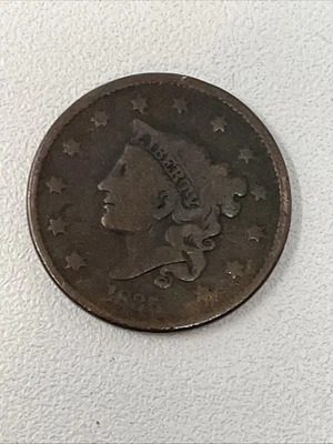 1835 HEAD OF 1836 COPPER LARGE CENT - Image 1 of 4