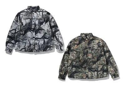 A BATHING APE Men's TREE EDGE CAMO DOWN SHIRT JACKET 1L80144002 - Image 1 of 4