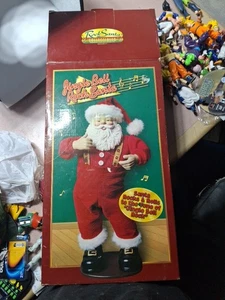 Rock Santa Coleccionables Jingle Bell Rock Dancing Santa 1998 Probado/Funciona  - Imagen 1 de 2