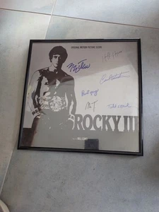 Album firmato Rocky III MULTIPLO LP vinile Stallone Mr. T Burt Young Hulk Hogan - Foto 1 di 8