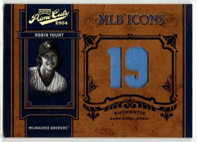 2004 Playoff Prime Cuts Baseball MLB Icons Robin Yount JERSEY BREWERS 18/25 - Image 1 of 2