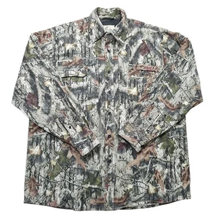 Mothwing Camo Technologies Button Front Canvas Hunting Shirt Fall Mimicry Men L - Picture 1 of 17