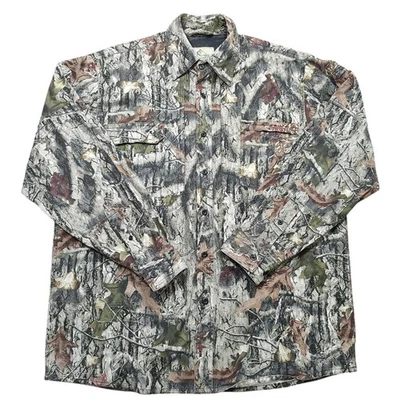 Mothwing Camo Technologies Button Front Canvas Hunting Shirt Fall Mimicry Men L - Image 1 of 4