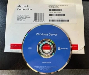 Microsoft Windows Server 2025 Datacenter 16 Core DVD+Product Key - Picture 1 of 2