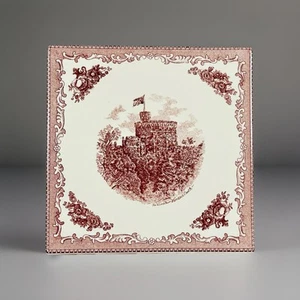 Johnson Bros Brothers Old Britain Castles Pink Transferware Trivet “As Is” - Picture 1 of 5