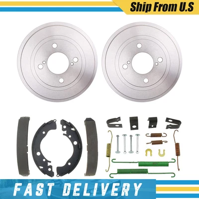Tambores traseros Honda Fit para 2015 2016 2017 2018 2020 + zapatas de freno + kit de herrajes Foto 1 de 4