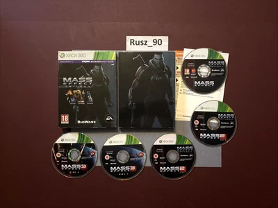Mass Effect Trilogy Xbox 360 with Slip Case 2012 PEGI 18 UK PAL IN VG COND CIB - Image 1 of 4