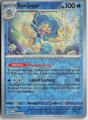 Simipour 042/182 Uncommon SV04: Paradox Rift NM Reverse Holo - Image 1 of 2