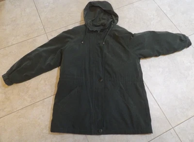 REBAJADO London Fog Mujer Talla L Quitar Forro Acolchado/Capucha Oliva Chaqueta Gruesa Foto 1 de 4