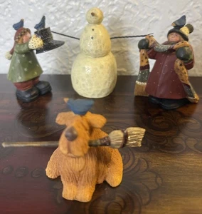 Williraye Studio Make A Snowman WW2613 Pupazzo di neve bambino con cappello lotto di 4 - Foto 1 di 14