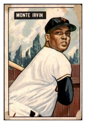 Bowman #198 Monte Irvin Giants 1951 PR-FR SET BREAK 515162 (tarjetas aéreas) Foto 1 de 2