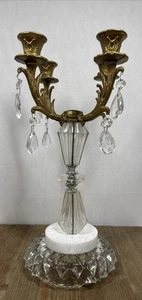 Vintage Metall/Lucite Hollywood Regency Kerzenleuchter MCM Kerzenhalter 4 armig MÄNGEL! - Bild 1 von 15