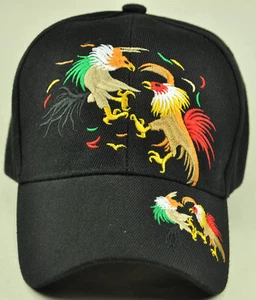 ¡NUEVO! SOMBRERO GORRA DOBLE COCK FIGHT NEGRO - Imagen 1 de 3