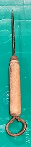 Vintage Round Wood Handle Ice Pick - Picture 1 of 4