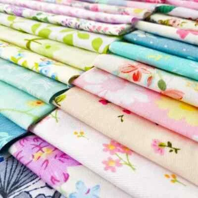 50 Pcs 10x10 Floral Fabric Squares Layer Cake Fabric for Quilting Patchwork - Image 1 of 4