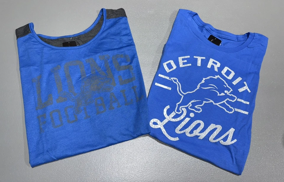 Combo Lot of Women’s Detroit Lions NFL Football Short-Sleeve Shirts Large NWT - Image 1 of 1