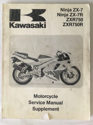 Manual de suplemento de servicio Kawasaki OEM 1993 ZX750 L M NINJA ZXR750 99924-1160-51 Foto 1 de 4