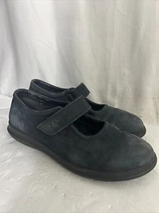 Ecco Soft Women Shoes Mary Jane Suede Navy Hook & Loop Size 39 US 8-8.5 - Picture 1 of 18