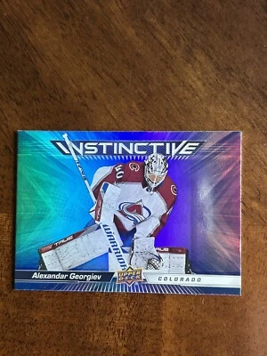 2023-24 UD Upper Deck Series 2 Instinctive - IN-9 Alexandar Georgiev Avalanche - Image 1 of 2