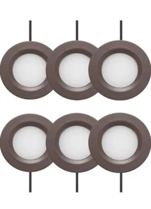 2.75" Wide 3000K Dimmable LED Puck Lights Kit, Plug-in Installation with rece... - Picture 1 of 4