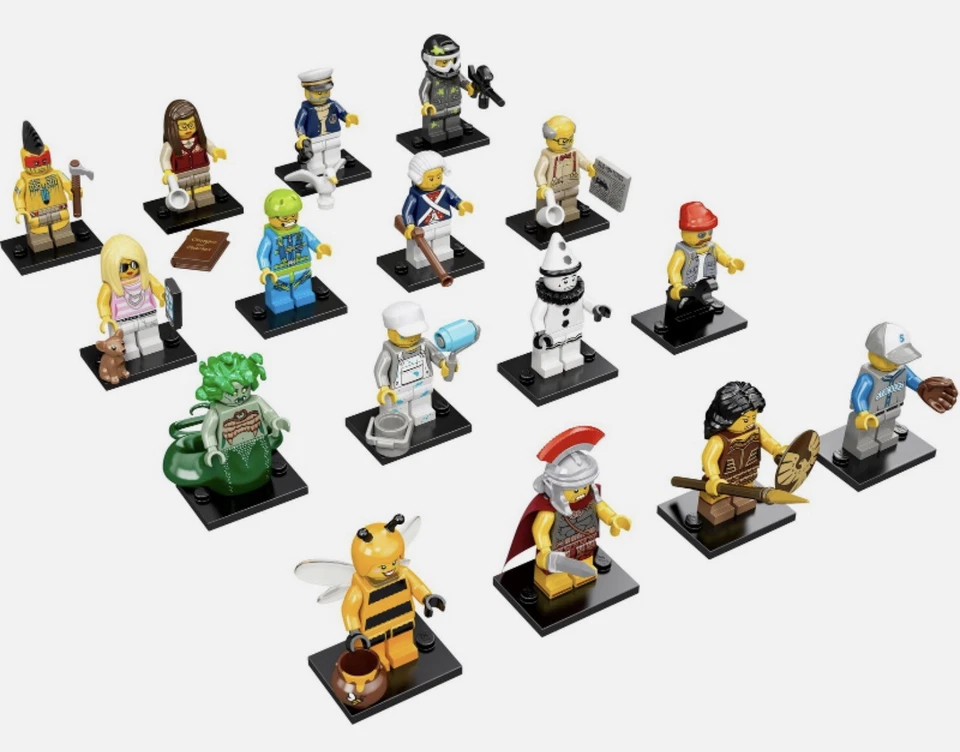 LEGO 71001 Completed Set of 16 Minifigures Series 10 New Authentic - Image 1 of 1