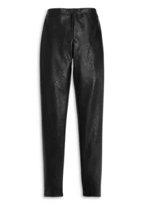 Aqua Girls' Faux Leather Leggings Big Kid Black Size M 5292 - Picture 1 of 2