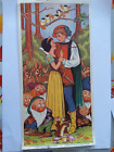 Snow White and Prince Charming, a large Cadum trade card , advertising leaflet 