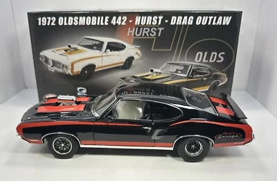 GMP/TOMS GARAGE 1/18 SCALE 1972 OLDSMOBILE 442”HURST”DRAG OUTLAW 120 MADE - Image 1 of 4