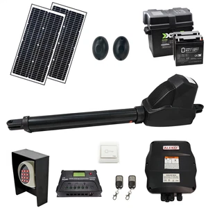 ALEKO Full Kit and Solar Powered Gate Opener for Single Swing Gates up to 880-lb - Picture 1 of 16