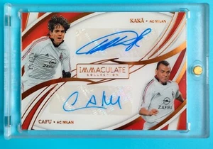 2022-23 Immaculate AC Milan Kaká Cafu Dual Auto 15/15 - Picture 1 of 2