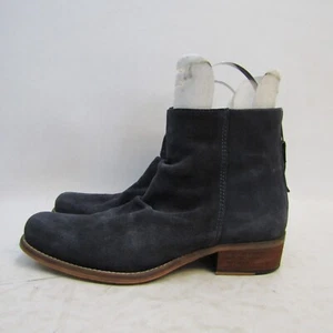 Seychelles Womens Size 9 M Blue Suede Slouch Zip Ankle Fashion Boots Bootie - Picture 1 of 12