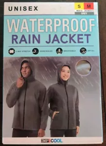 ⭐NEW⭐ 32 Degrees Cool Waterproof Rain Jacket GREY UNISEX Mens S / Womens M - Picture 1 of 8