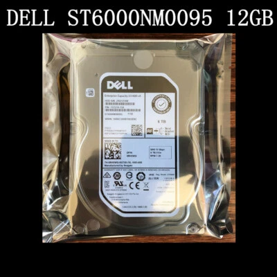 DELL RHVWG ST6000NM0095 Enterprise 6TB 7.2K SAS 12Gb/s 3.5'' Hard Drive 0RHVWG  - Image 1 of 4