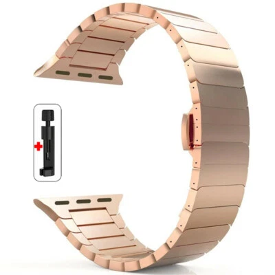 Роскошный ремешок из нержавеющей стали для Apple Watch Series 11 10 9 8765 Ultra 49 мм - Изображение 1 из 4