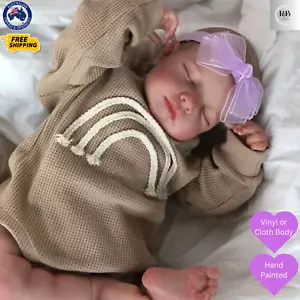 49cm Lifelike Reborn Doll Baby Silicone Vinyl Full Body or Cloth Soft Touch Skin - Picture 1 of 10