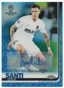 2018-19 Topps cromados autógrafos refractores azules de la UEFA Champions League 029/150 - Imagen 1 de 2