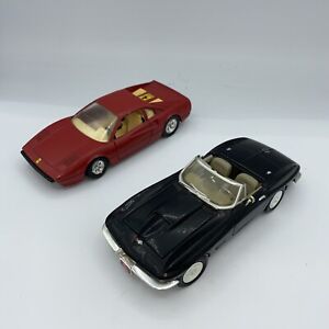 Burago Ferrari 308 GTB And 1967 Corvette Motormax 1/24  Lot