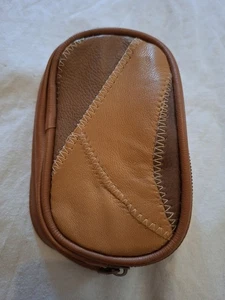 Genuine Leater Hand Poutch, Small Purse For Cards And Money, Pure Leather, Brown - Picture 1 of 9