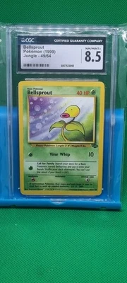 Bellsprout 49/64 Unlimited - CGC 8.5 Jungle Set Pokemon TCG 1999 Vintage NM/MT+ - Image 1 of 4