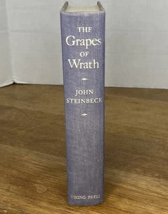 Grapes of Wrath John Steinbeck Viking Compass Edition 1958 Funk & Wagnalls HC - Picture 1 of 17